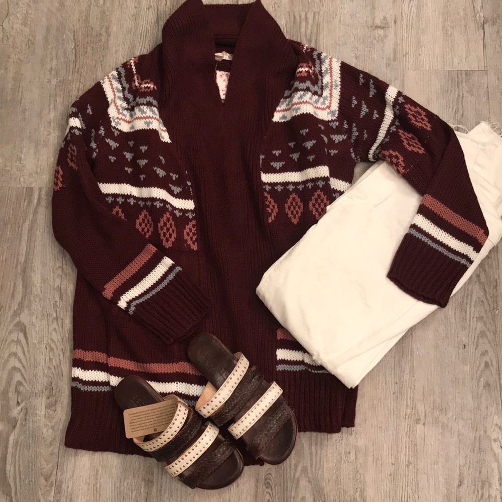 Pink Republic cardigan. NWT size Medium.